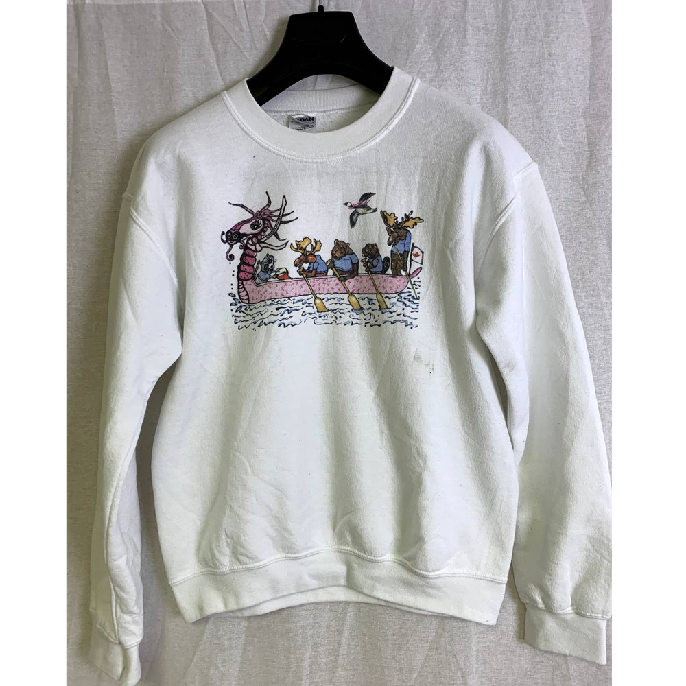 Vintage 50/50 Dragon Boat with canoeing size Small